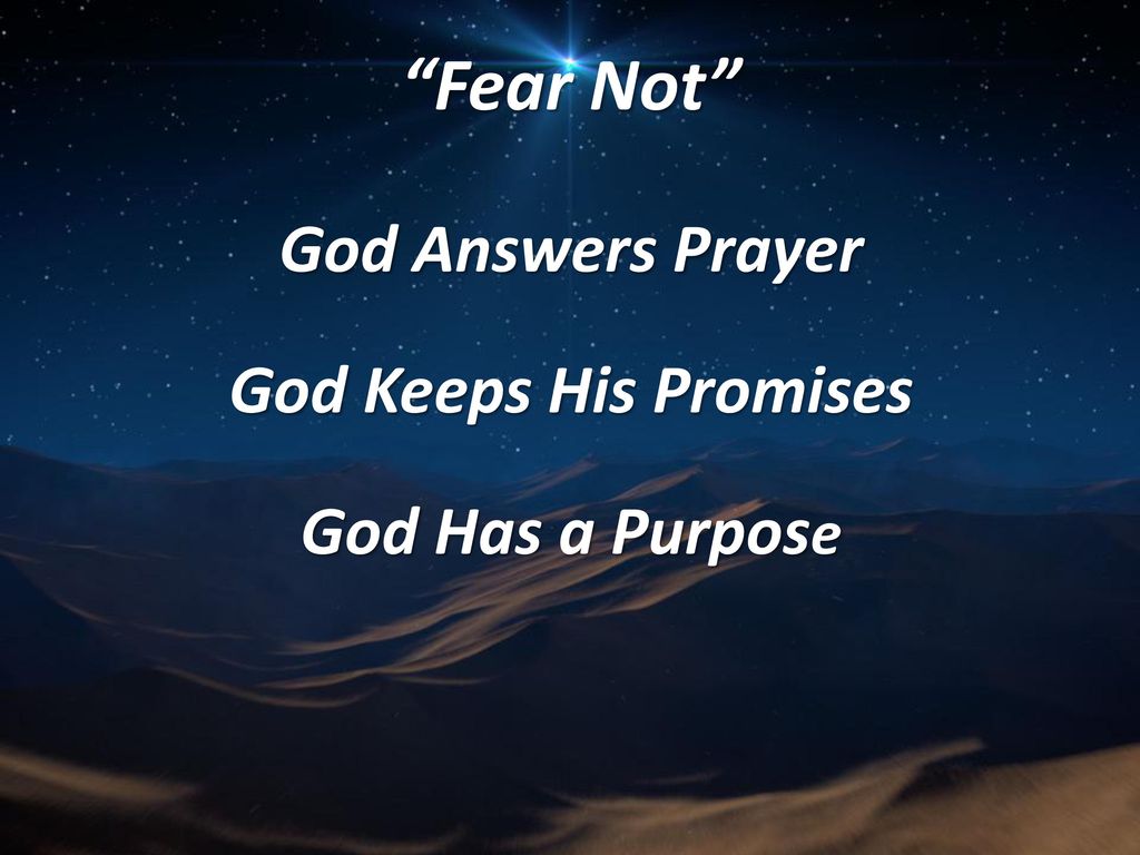 God Answers Prayer God Keeps His Promises God Has a Purpose