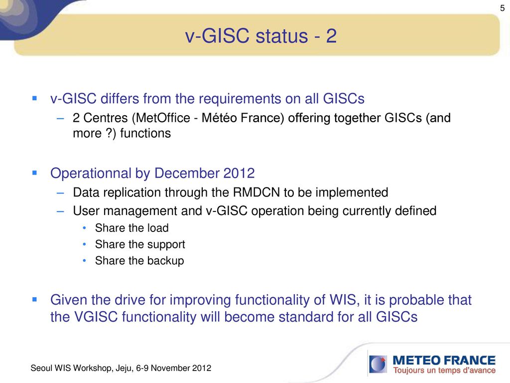 Meteo France Gisc And Dcpcs Ppt Download