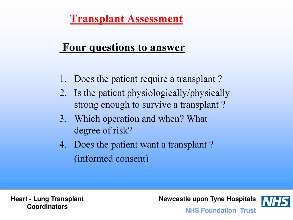 Transplant Assessment
