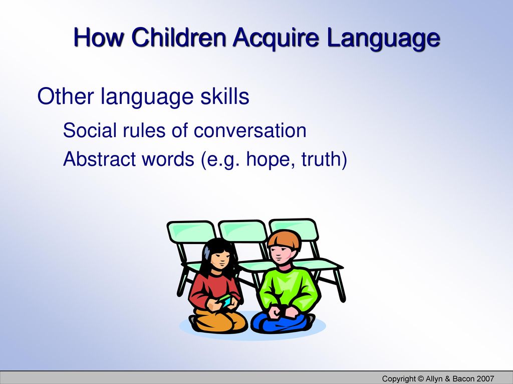 How Children Acquire Language
