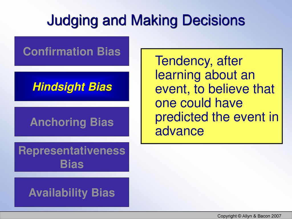 Judging and Making Decisions
