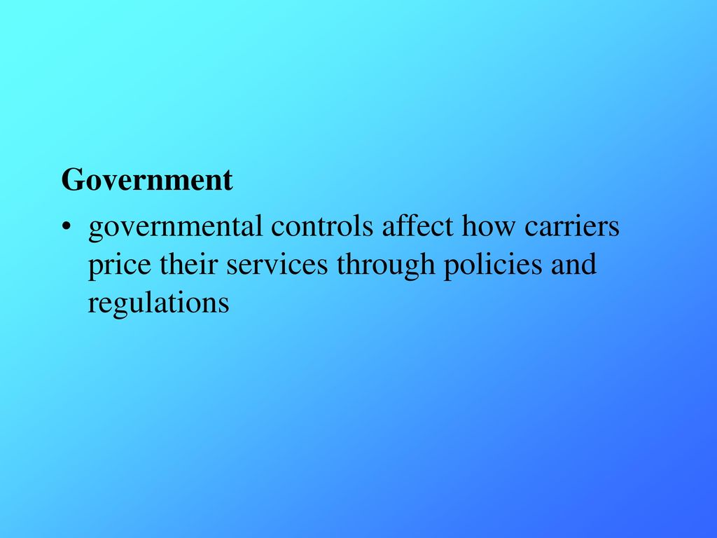 Government control