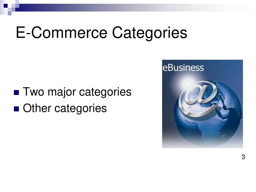 E-Commerce Categories