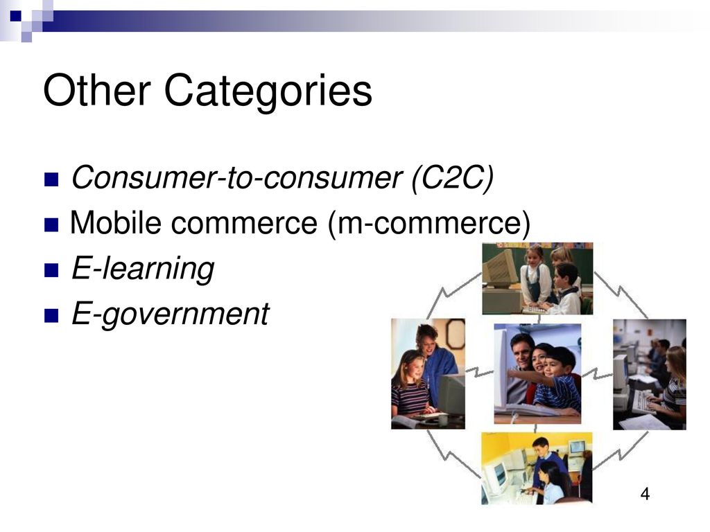Other Categories Consumer-to-consumer (C2C)