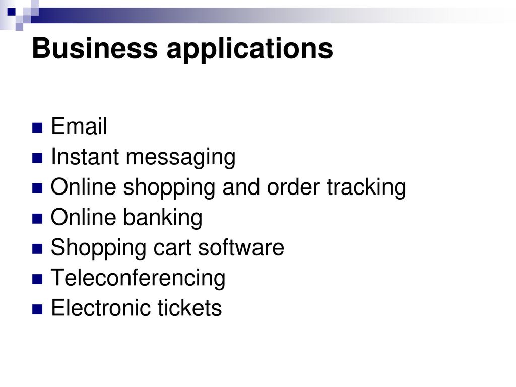 Business applications