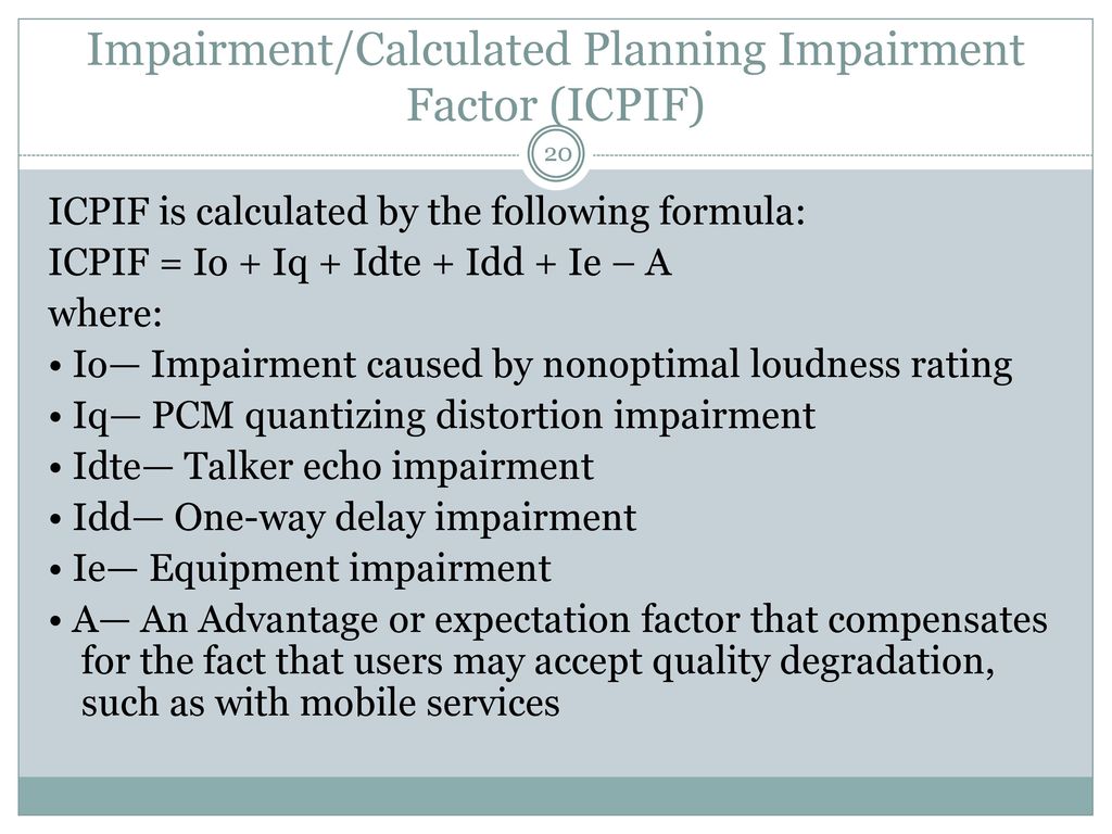 Voice Performance Measurement and related technologies - ppt download