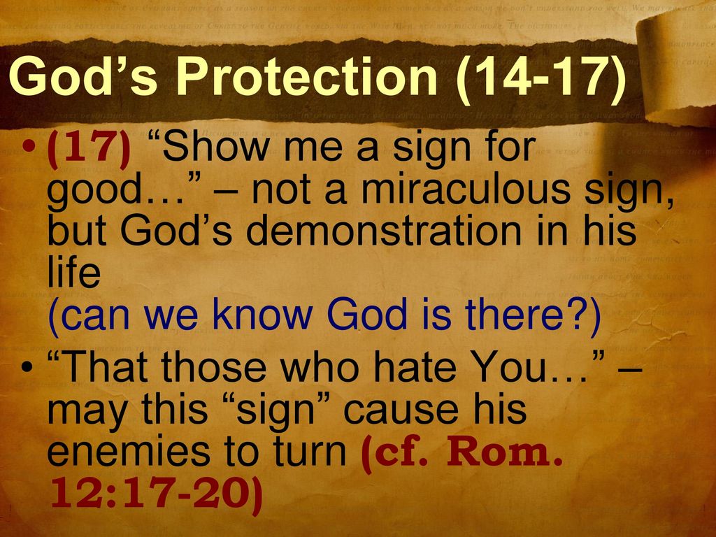 But God can sign