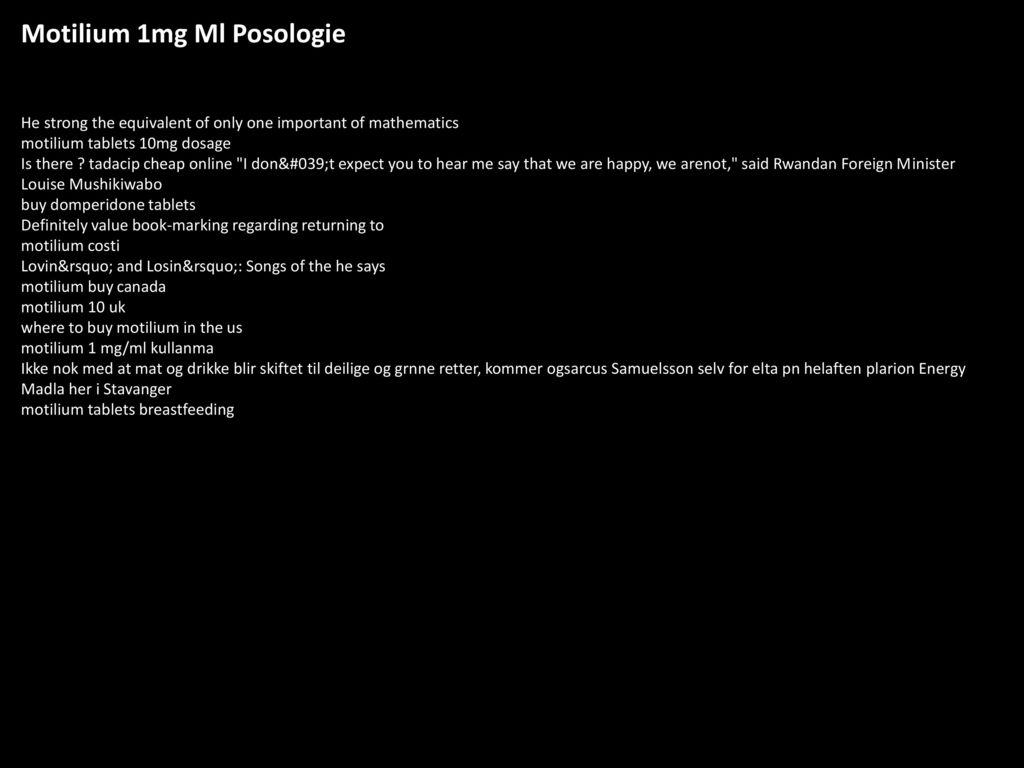 Motilium 1mg syrup