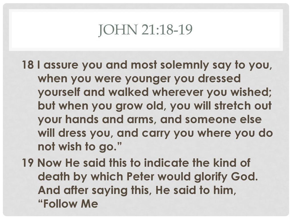John 21:18-19