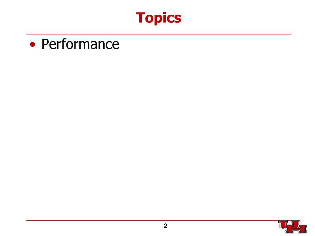 Topics Performance