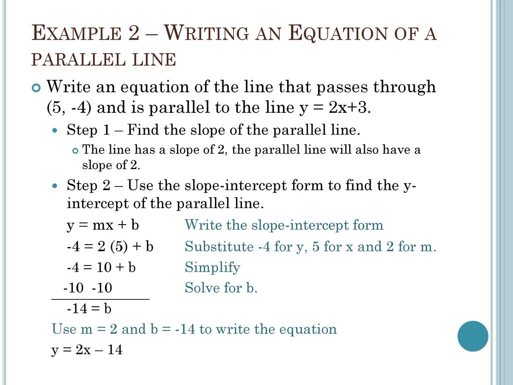 12.12 Writing equations of parallel and perpendicular lines - ppt