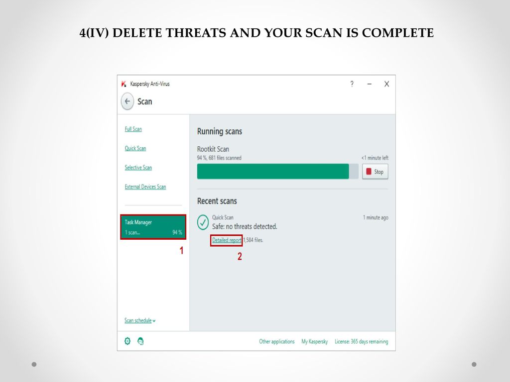 4(IV) DELETE THREATS AND YOUR SCAN IS COMPLETE