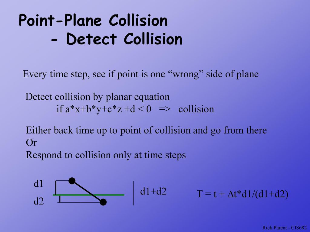 Collisions Collision Avoidance Force Fields Steer To Avoid Etc Ppt Download