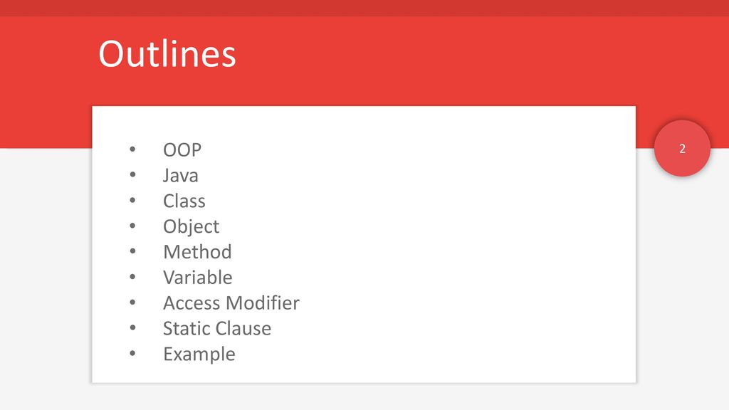 OBJECT ORIENTED PROGRAMMING - ppt download