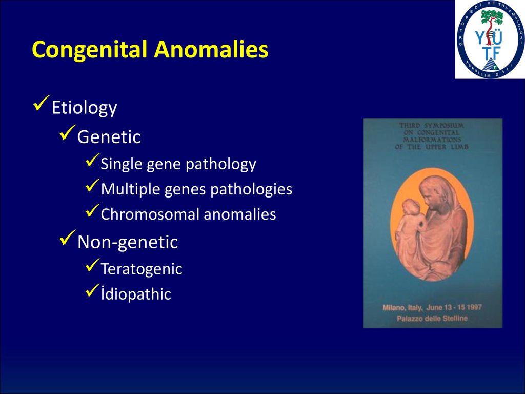Congenital Anomalies Etiology Genetic Non-genetic