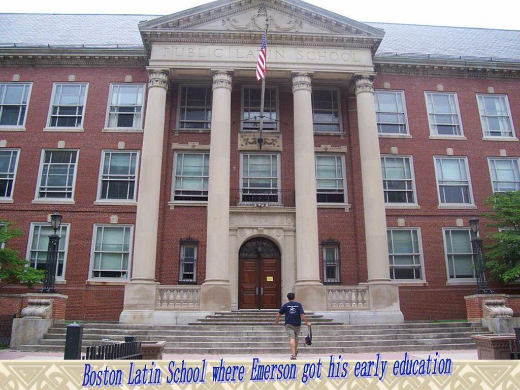 Boston Latin School where Emerson got his early education