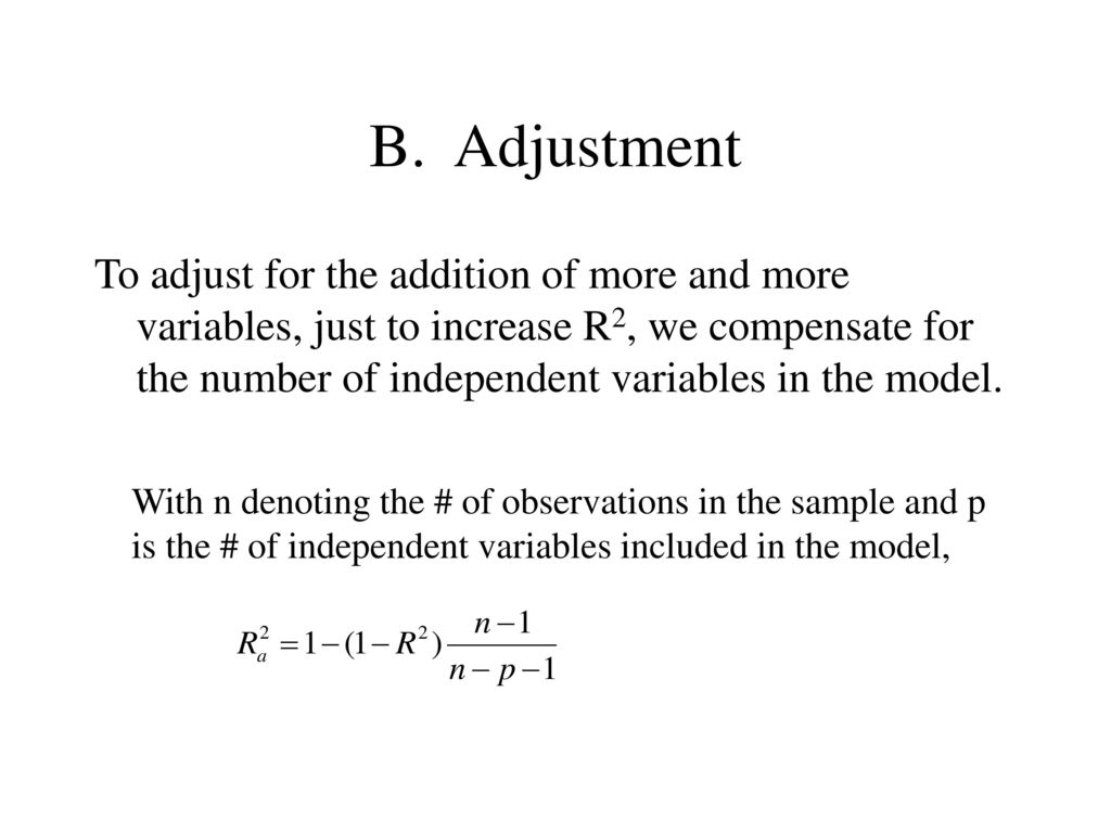 More Multiple Regression - Ppt Download