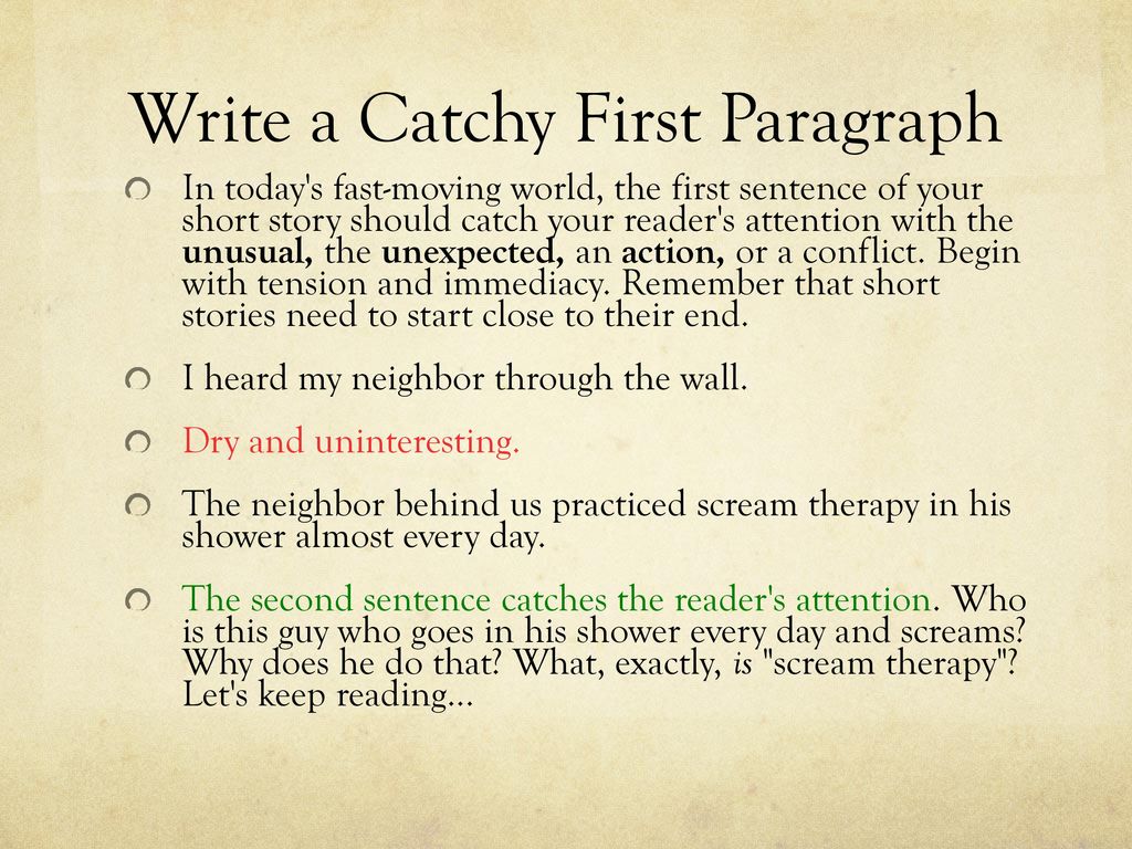 Short Story Writing. - ppt download