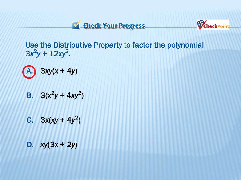 23-23 Factoring Using the distributive property - ppt download For Factoring Distributive Property Worksheet