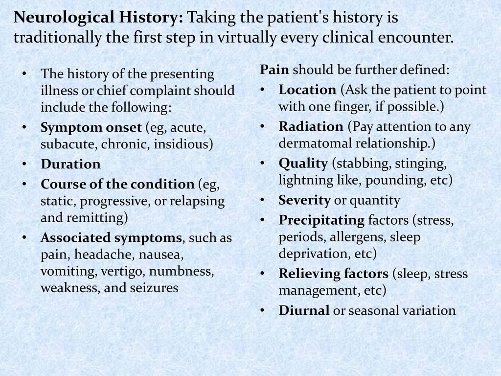 Neurological History Taking And Physical Examination Ppt Download