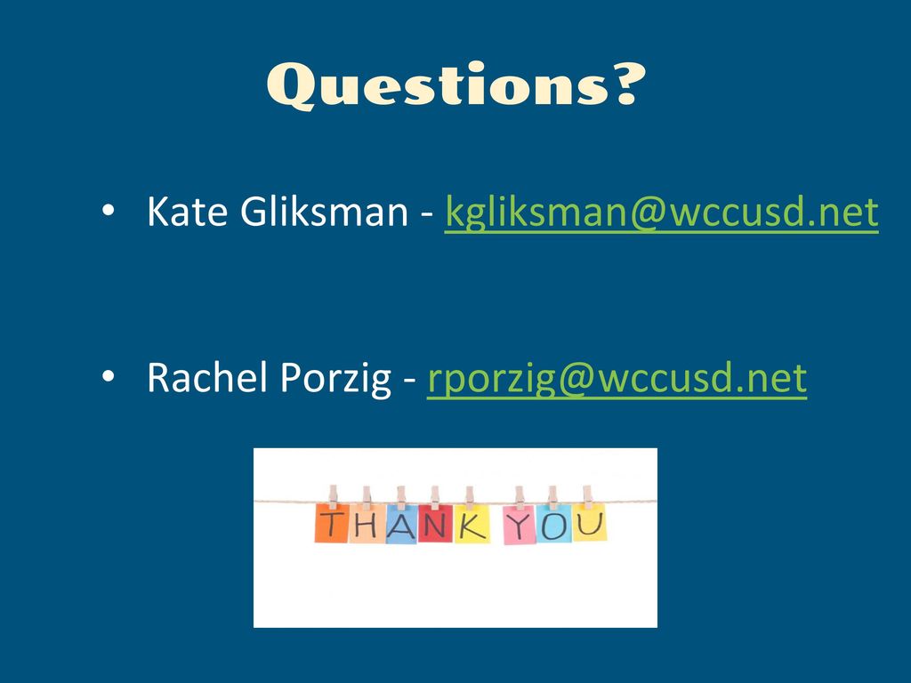 Questions Kate Gliksman -