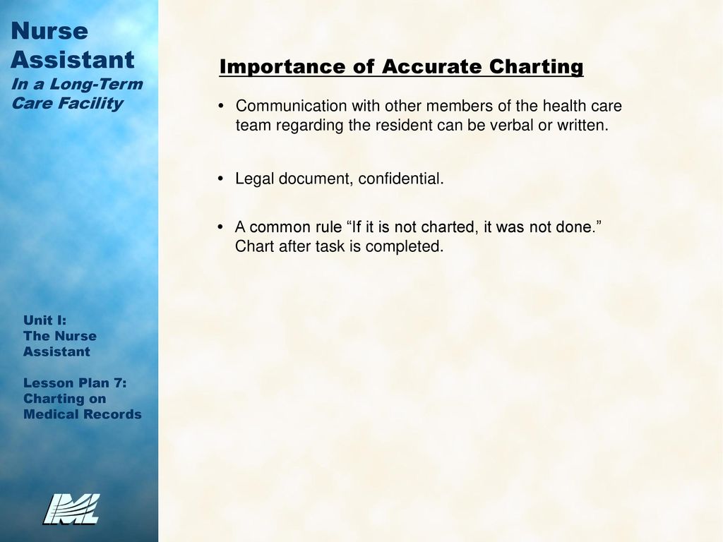 Importance Of Charting In Nursing