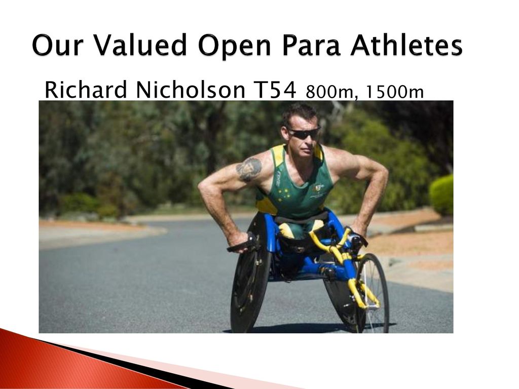 Our Valued Open Para Athletes