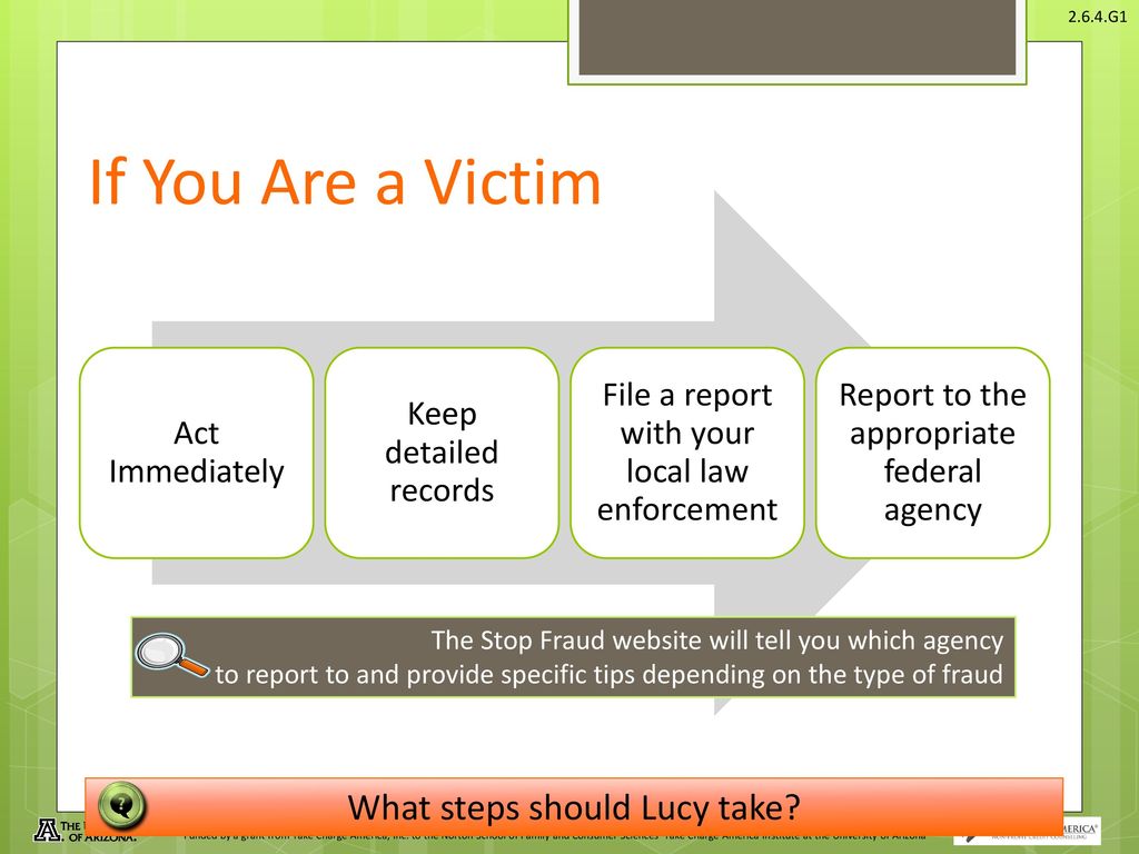 Protecting yourself from fraud worksheet answers