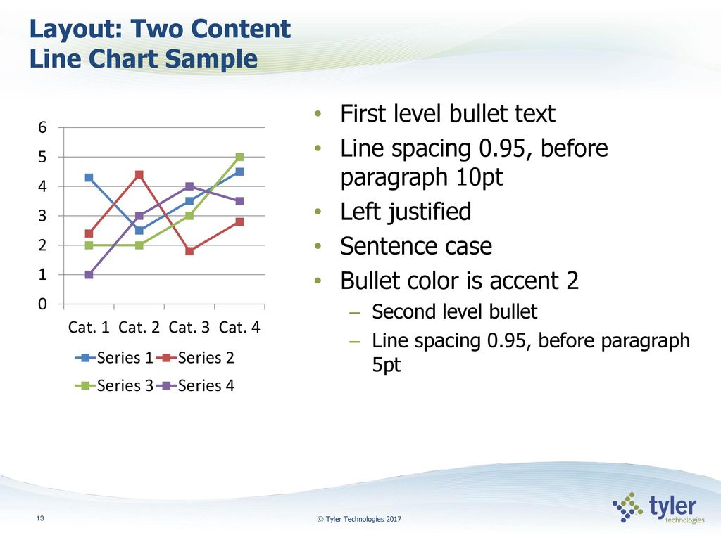 Layout: Two Content Line Chart Sample