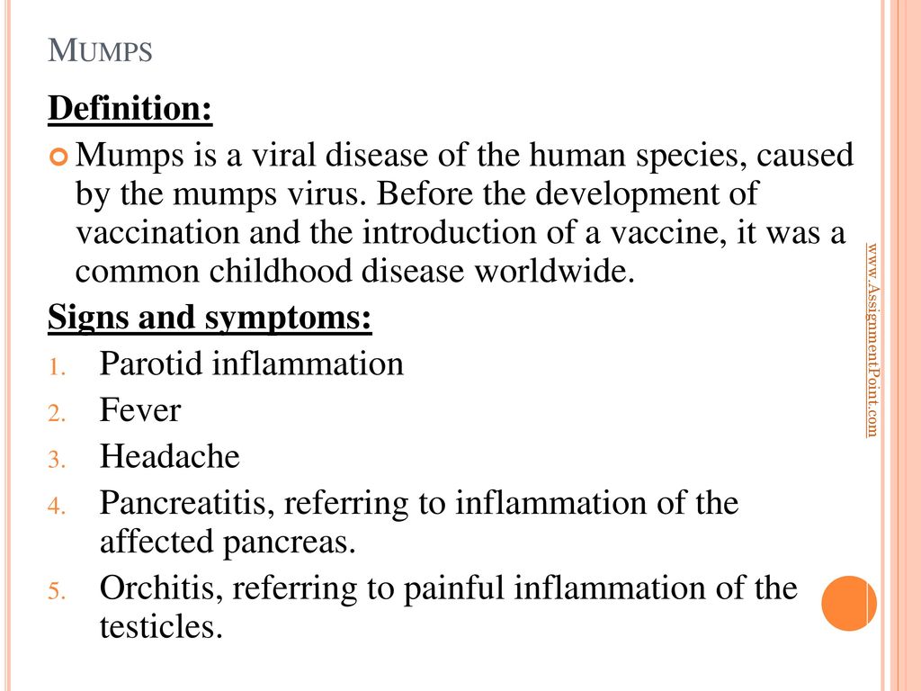 Mumps meaning