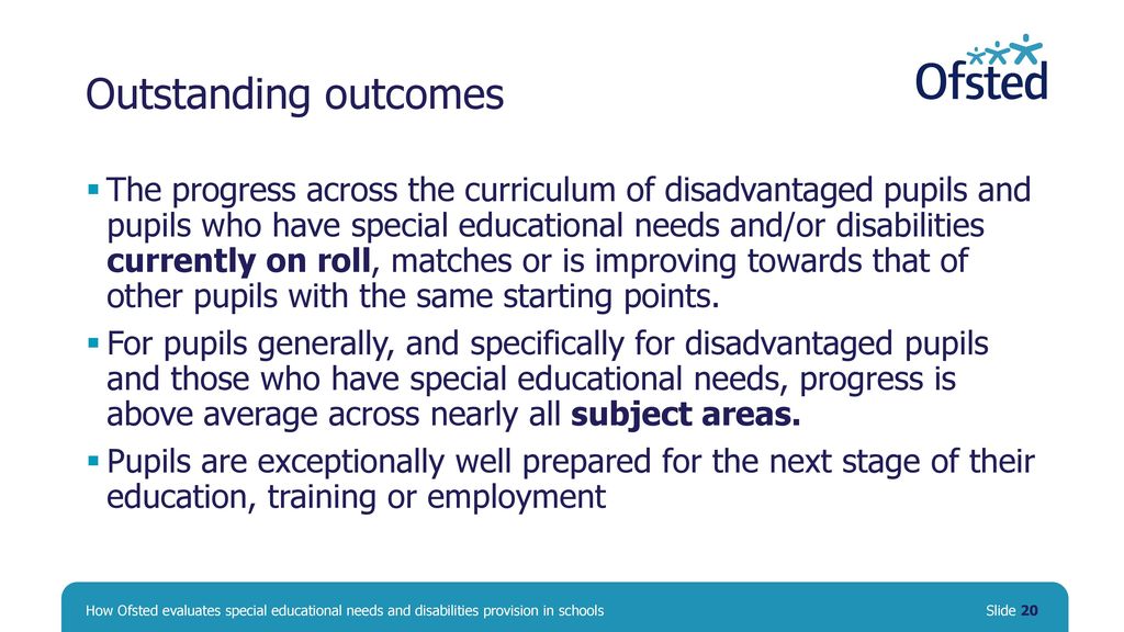 How Ofsted Evaluates Special Educational Needs And Disabilities ...