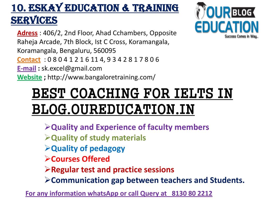 BEST COACHING FOR IELTS IN BLOG.OUREDUCATION.IN