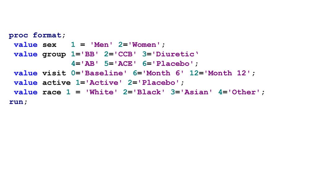 Introduction to graphing in sas ppt download