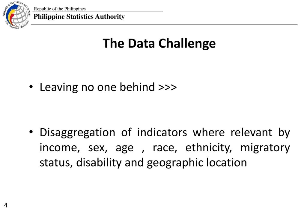 The Data Challenge Leaving no one behind >>>