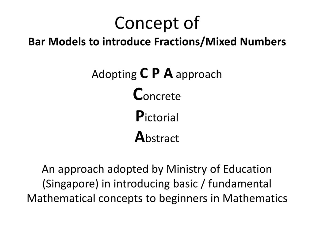 Using Singaporean Visual Bar Models To Develop Understanding Ppt Download