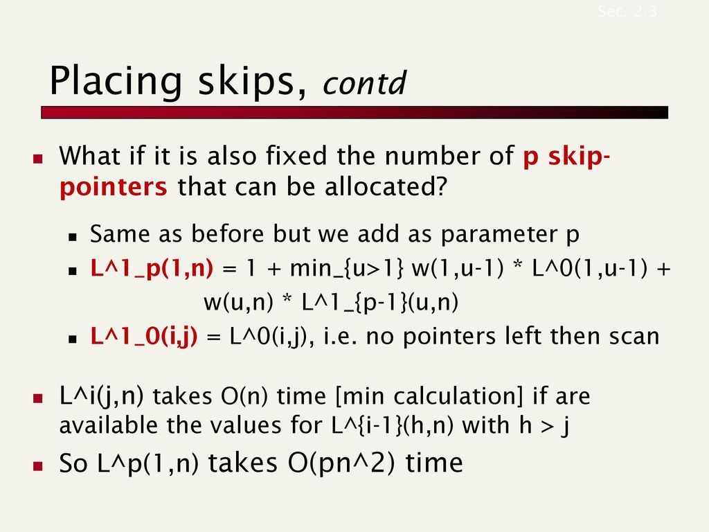 Query Processing Optimizations Ppt Download