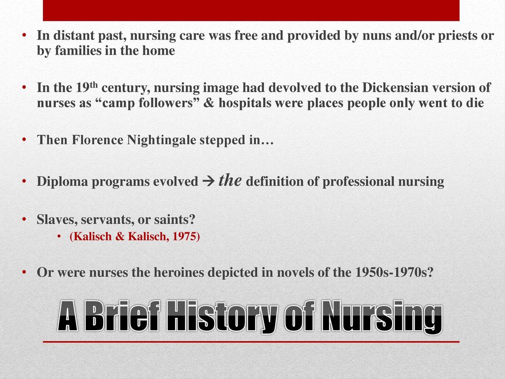 A Brief History of Nursing