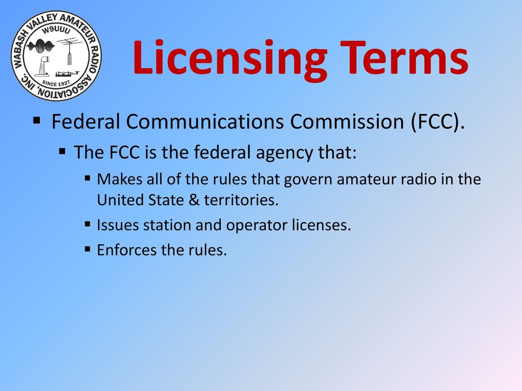 fcc uls amateur license data terminology