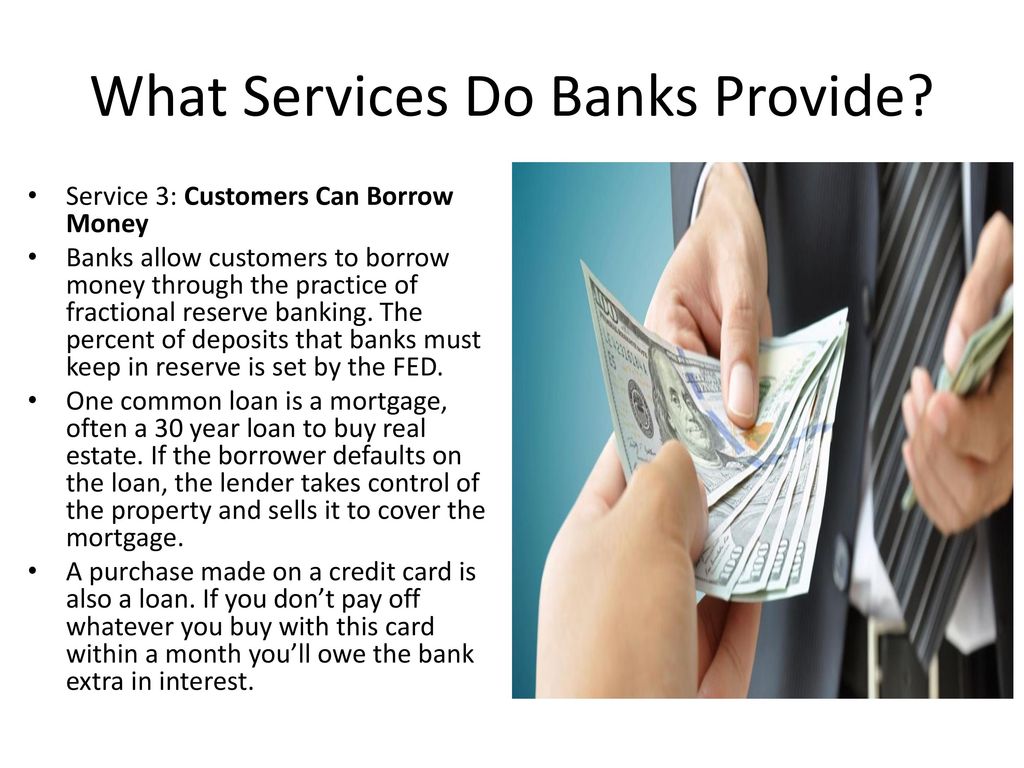 what services do banks provide