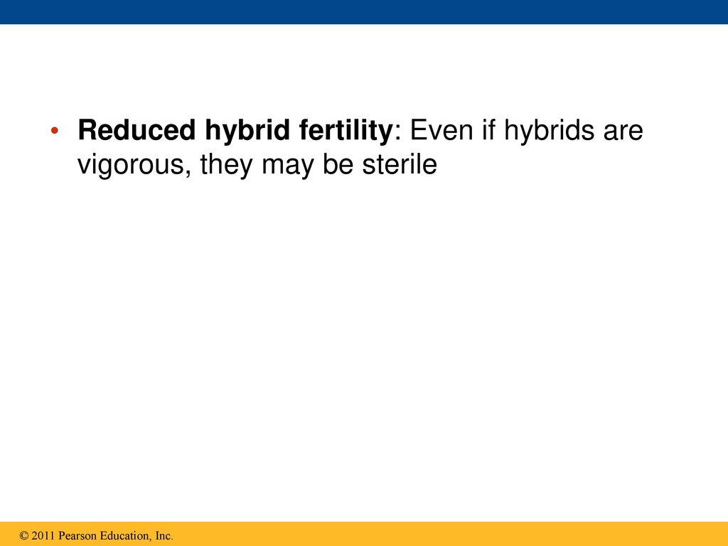 Reduced hybrid fertility: Even if hybrids are vigorous, they may be sterile
