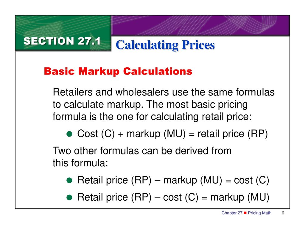 Marketing Essentials Calculating Prices. - ppt download