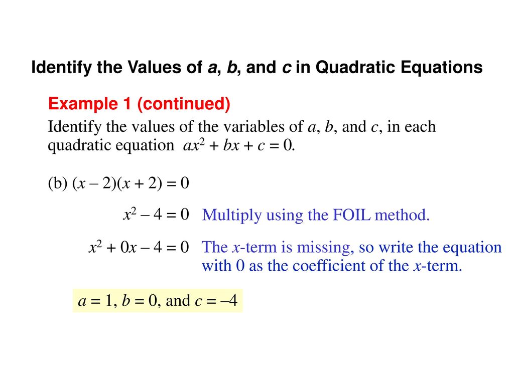 22 Quadratic Equations. - ppt download
