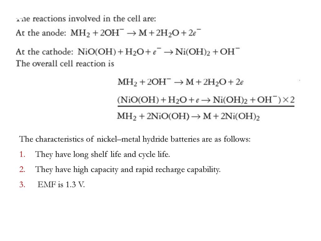 Secondary Cell Nickel Cadmium (NiCd) Cells and Batteries - ppt download