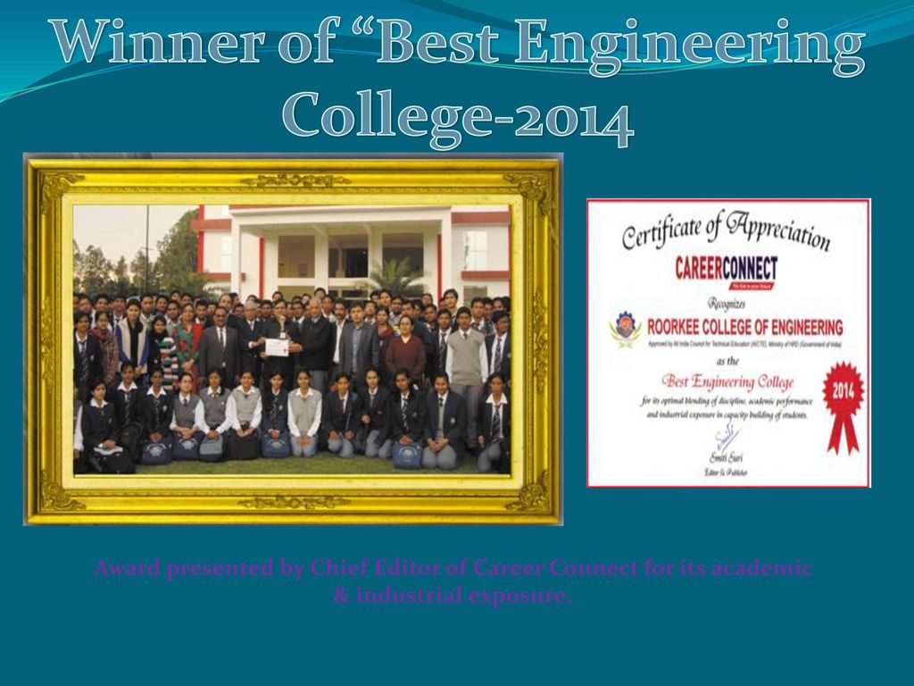 Winner of Best Engineering College-2014