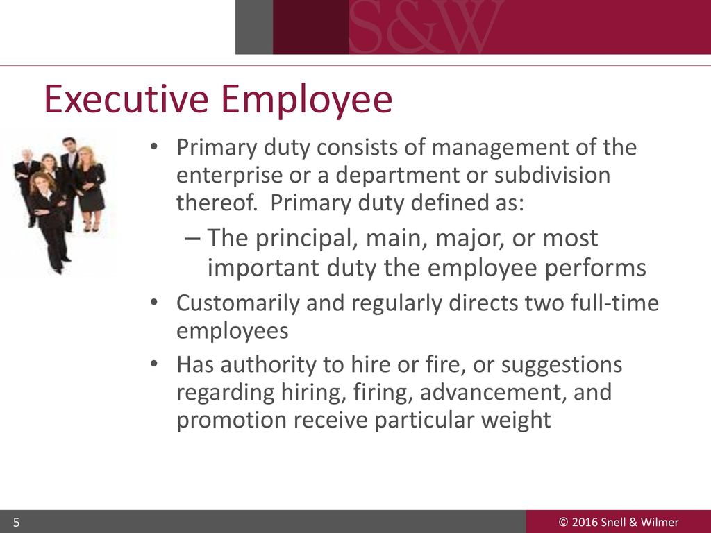 updates on exempt employees under the flsa - ppt download