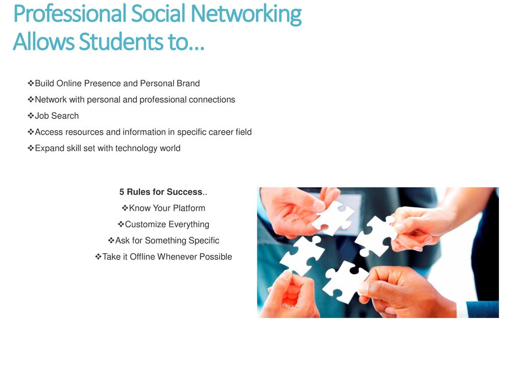 Professional Social Networking Allows Students to…