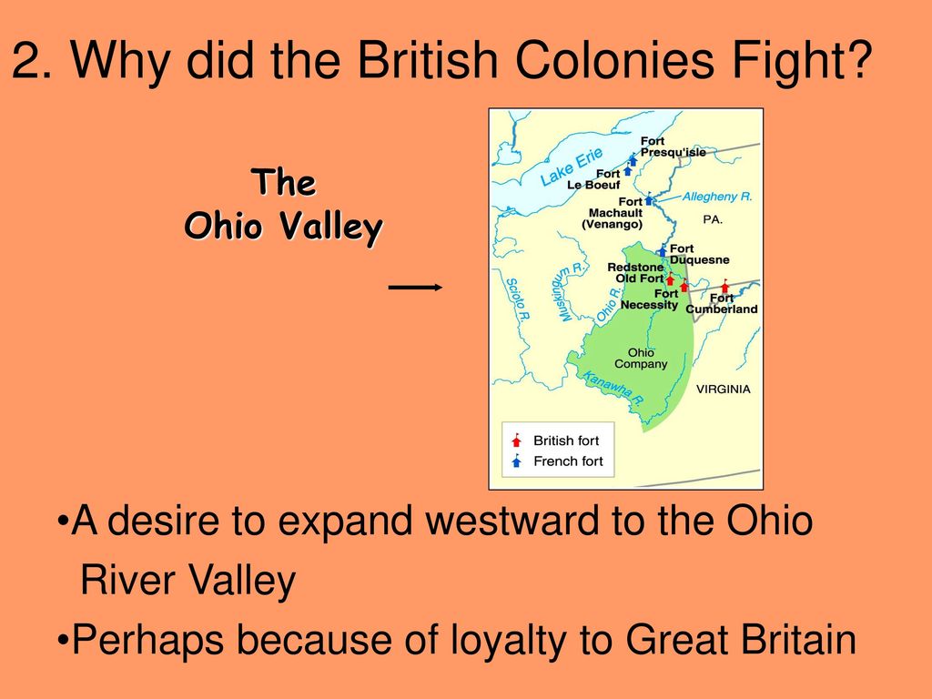 2. Why did the British Colonies Fight