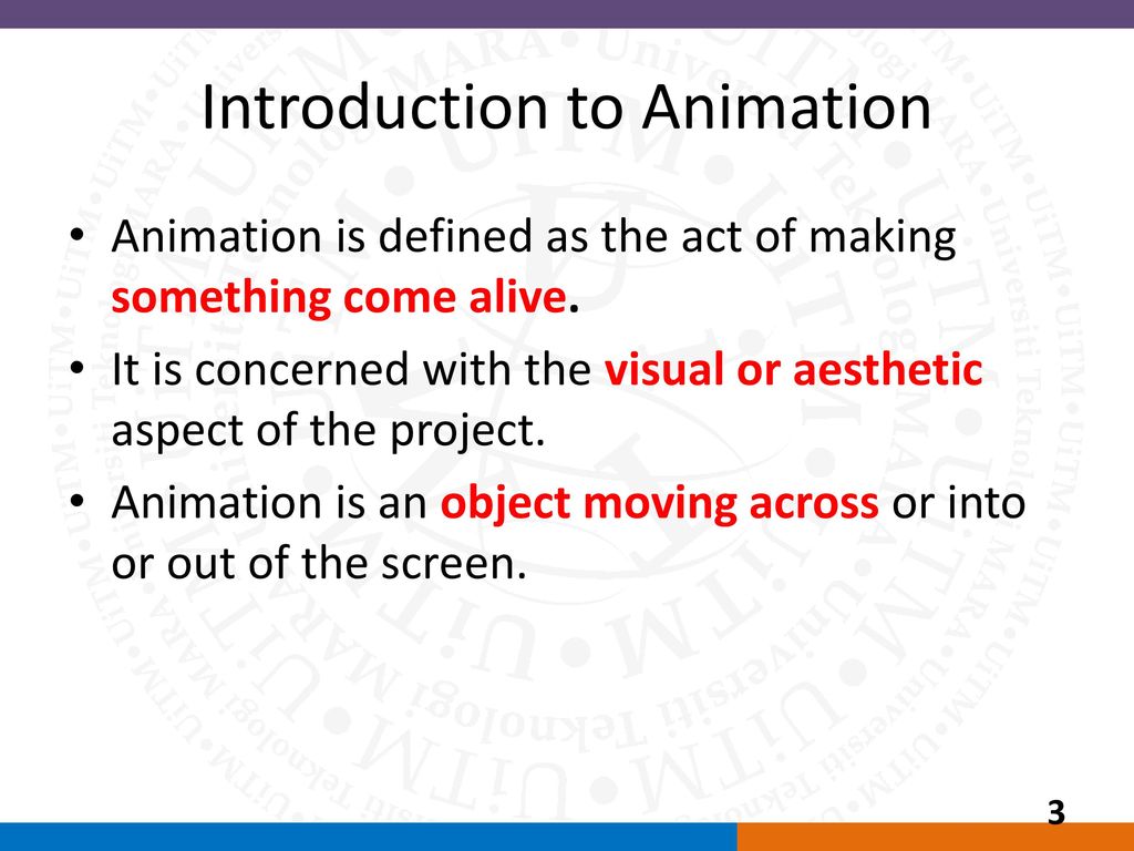Introduction to Animation