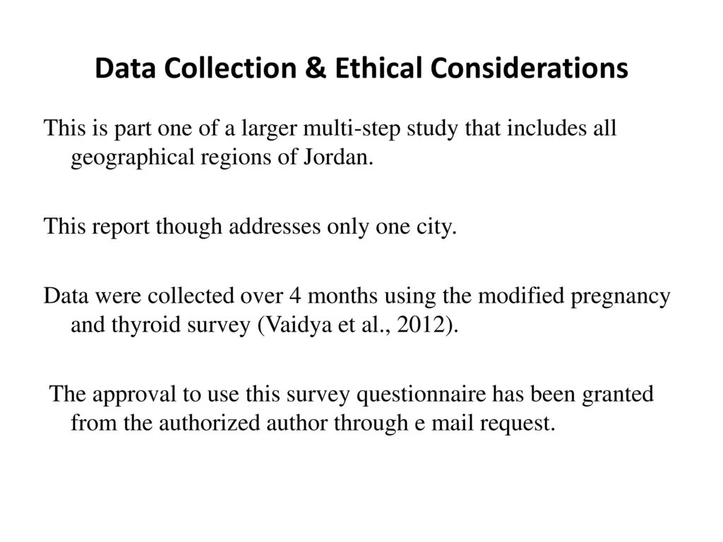 Data Collection & Ethical Considerations
