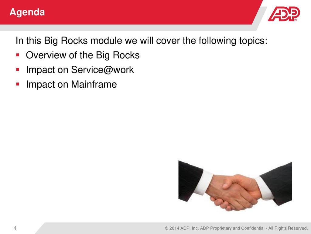 In this Big Rocks module we will cover the following topics: